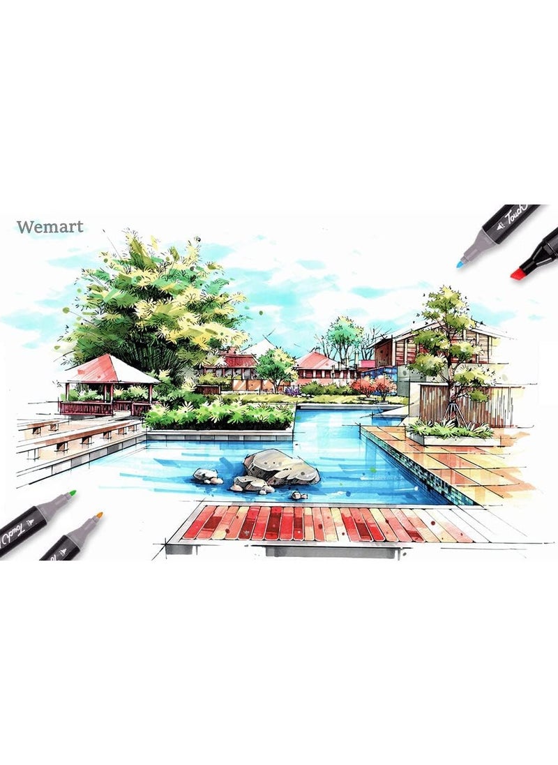 Generic - Dual-ended Color Marker Pen Set, Larger Pen Count, Suitable for Design, Drawing, Coloring, and School Art Activities (120 Colors) - Image 1