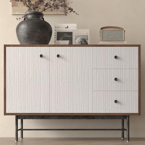 VaryPaper Light Grey Striped Grasscloth Peel and Stick Wallpaper Fabric Wallpaper Waterproof Self Adhesive Removable Herringbone Grass Cloth Contact Paper for Cabinet Bedroom Accent Wall 15.7''x78.7'' - Image 3