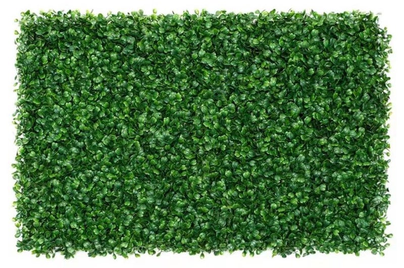LINGWEI Artificial Wall Grass Boxwood Panels Topiary Hedge Plant, Artificial Grass Plant Lawn Board Wall Fence - Image 1