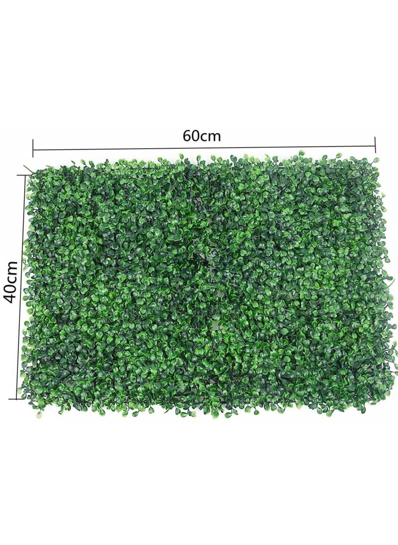LINGWEI - LINGWEI Artificial Wall Grass Boxwood Panels Topiary Hedge Plant, Artificial Grass Plant Lawn Board Wall Fence - Image 1