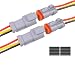 Exqutoo 2Pack 3Pin Waterproof DT Connector Male and Female Wire Connectors with 16AWG 105 600V Wires and Heat Shrink Tubes Applicable for Automotive Electrical Connections - Image 2