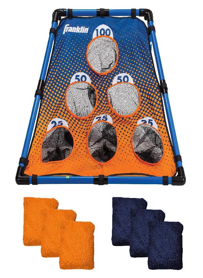 Franklin Sports - Franklin Sports 6 Hole Bean Bag Toss - Indoor + Outdoor Bean Bag Toss Set with (6) Bags Included - Bean Bag Toss for Kids + Adults - Image 1