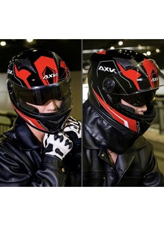 AXK ABS Shell Full face Outside Sport Protection Riding Helmet Double Lens Racing Motorcycle Racing Helmets  - Image 2