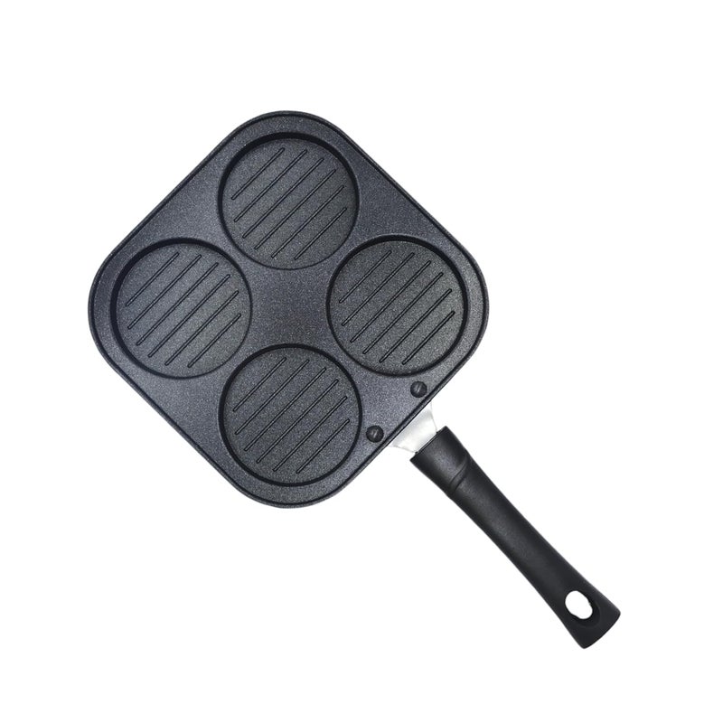 Zen 4Cavity NonStick Pancake Pan with Cleaning Brush and Scraper Perfect for Pancakes Eggs and More 195 cm with 4 L Capacity  - Image 4