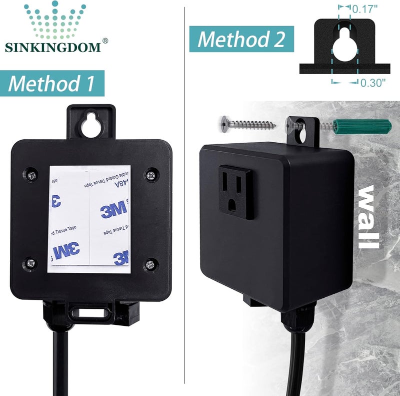 SINKINGDOM Garbage Disposal SinkTop Air Switch Kit with Long Button,Brass Made Cover,UL,Matte Black - Image 3