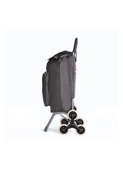 SONADA SONADA Foldable Grocery Shopping Cart with 6 Wheels and Stair Climbing with Fabric Bag 98cm  - Image 2