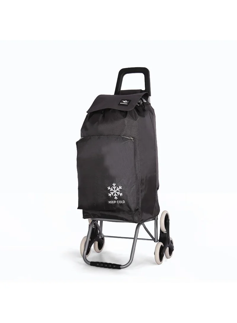 سونادا عربة تسوق سونادا قابلة للطي بعجلات وتسلق الدرج مع حقيبة قماشية  سم