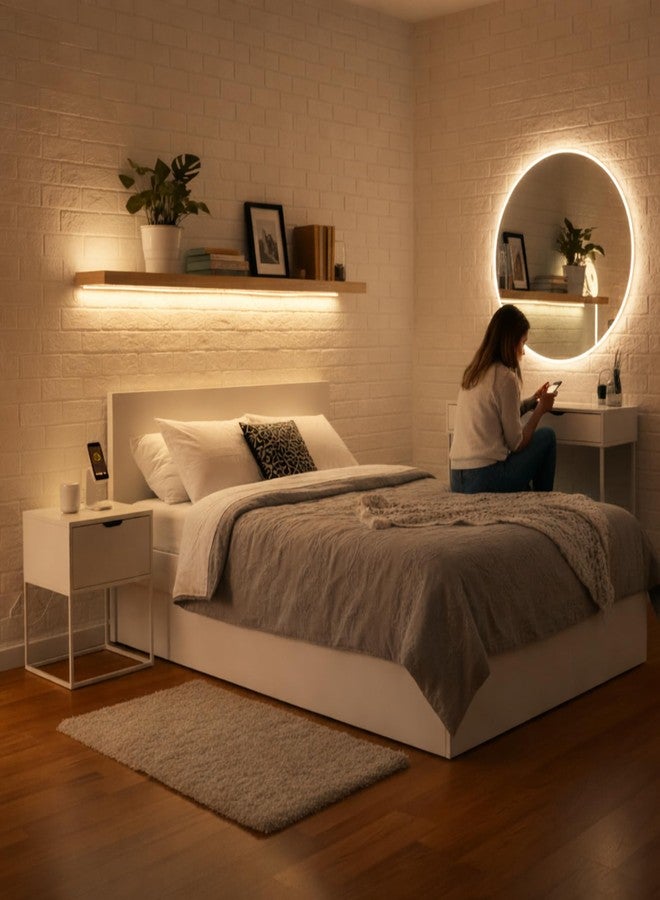 ATULUX 5M Warm White Neon LED Strip Light with Adapter | IP65 Waterproof Flexible Silicone Rope Light | 12V LED for Home Décor, Bedroom, TV Backlight - Image 5
