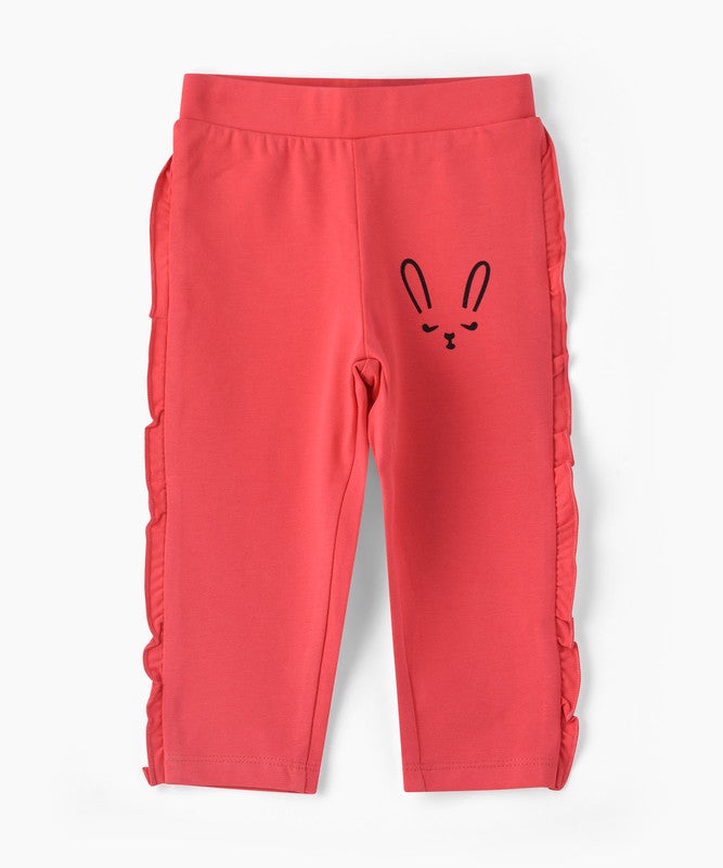 JELLIENE GIRLS BUNNY PRINT LEGGINGS WITH NICE DESIGN - Image 1