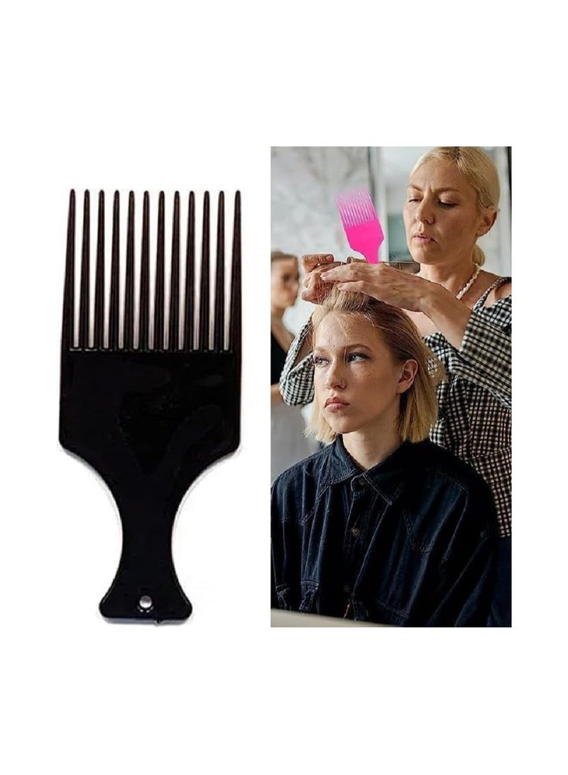 مشط شعر افريقي،ناعم باسنان عريضة لتصفيف الشعر المجعد الطبيعي متعدده الالوان (قطعه) - Image 4