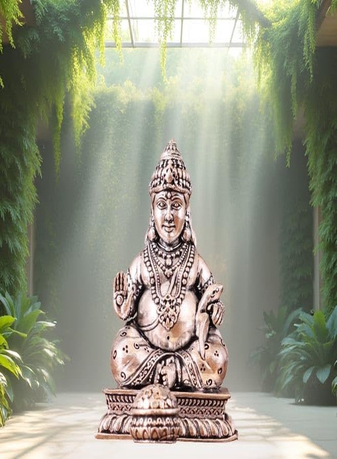 BEXCO Kuber Brass Statue, God of Wealth and Prosperity Lord Kuber 3.1 Inches Height, 110gms Weight Hindu Religious Figurine (Center Kalash) - Image 5