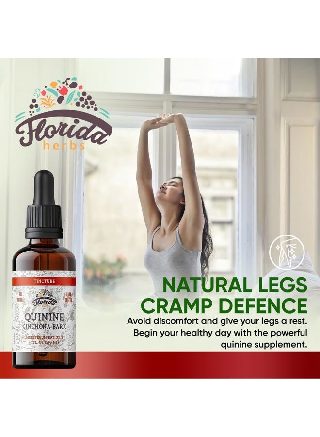 FLORIDA HERBS Quinine Tincture Extract, Quinine Liquid (Cinchona officinalis) Dried Bark Herbal Supplement- Non GMO Gluten Free in Cold-Pressed Vegetable Glycerine 670 mg (2 oz) - Image 2