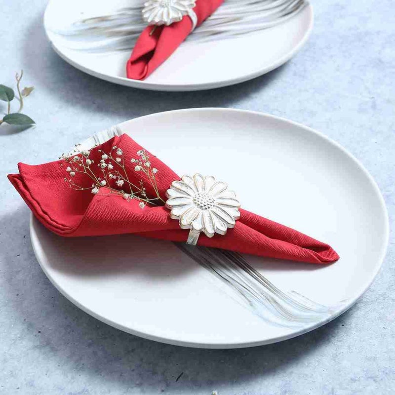 Wonderchef Como Napkins - Red, Set of 6 - Image 2