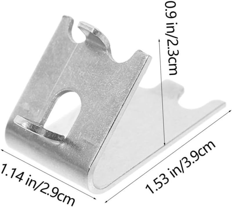 VOSAREA 8pcs Refrigerator Fastener Freezer Shelf Clip Hooks Freezer Shelf Hooks Stainless Steel Clamp for Cooler Support - Image 2