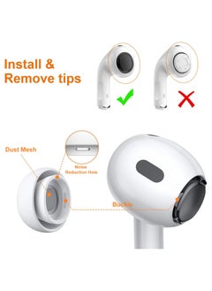 Halamine 12-Piece Replacement Ear Buds, Premium Silicon Ear Buds with Portable Storage Box, for AirPods Pro/AirPods Pro 2, S/M/L, 6 Pairs ,White  - Image 4