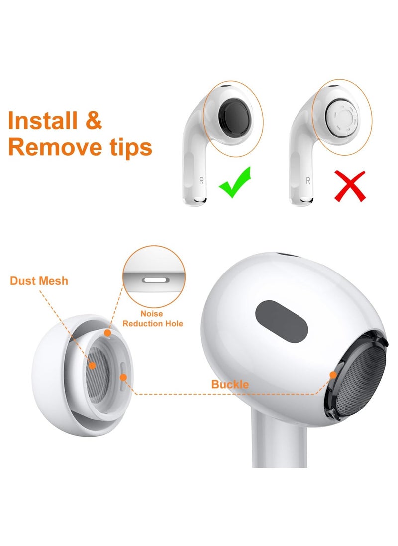 هالامين 12 سيليكون سدادات الأذن متوافق مع AirPods برو و AirPods برو 2 ، استبدال سدادات الأذن ، مع مربع المحمولة  - Image 4