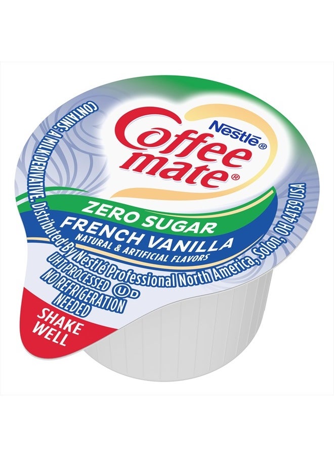 Coffee Mate Nestle Coffee mate Coffee Creamer, Sugar Free French Vanilla, Liquid Creamer Singles, Non Dairy, No Refrigeration, Box of 50 Singles  - Image 2