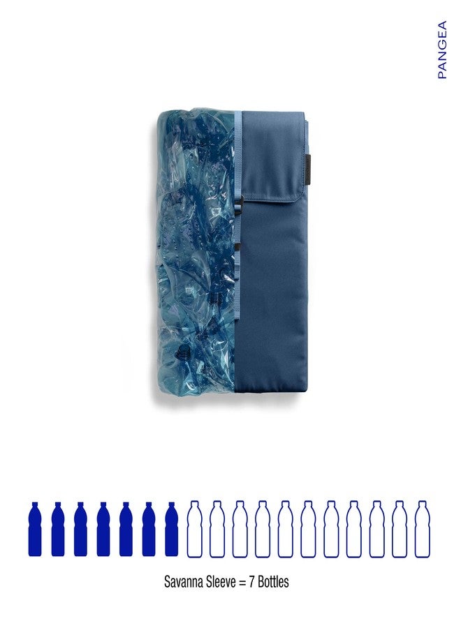 DailyObjects Deep Sea Savanna Laptop Sleeve|Made of 100% Recycled PET Bottles|Compatible With Laptop/MacBook Air/Pro upto 14 Inch|Lightweight|G-Hook Closure|Durable Sleek Design |Handcrafted In India - Image 2