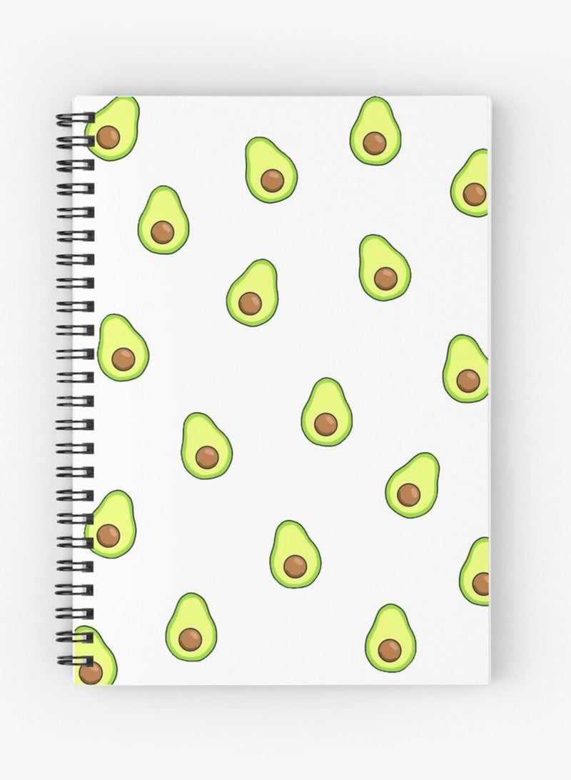 LOUD UNIVERSE Avocado Pattern Printed Notebook Spiral Hardcover