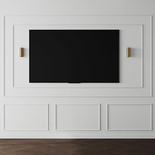 Pangda DIY Peel and Stick Wall Moulding Kit Flat Wall Molding Kit Pre Made Accent Wainscoting Panel for Home TV Wall Interior Decor - Image 1