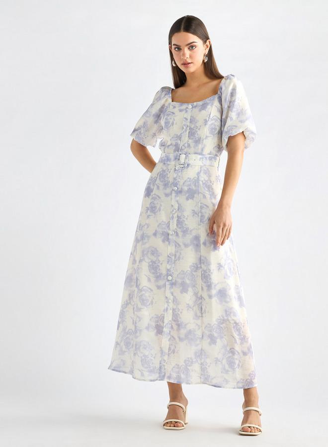 Splash FAV Floral Belted Maxi Dress - Image 2