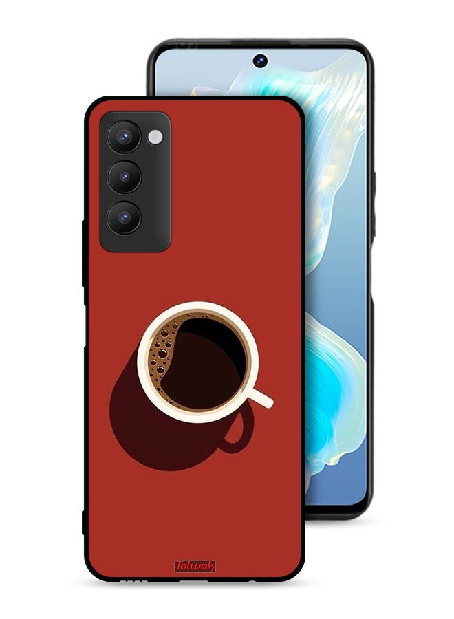 Tolwak Tecno Camon 18 Protective Case Cover Coffee Cup Art - Image 1