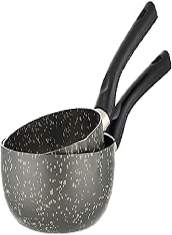 LAZORD Lazord granite casseroles set (2 piece, 14/16, black) 