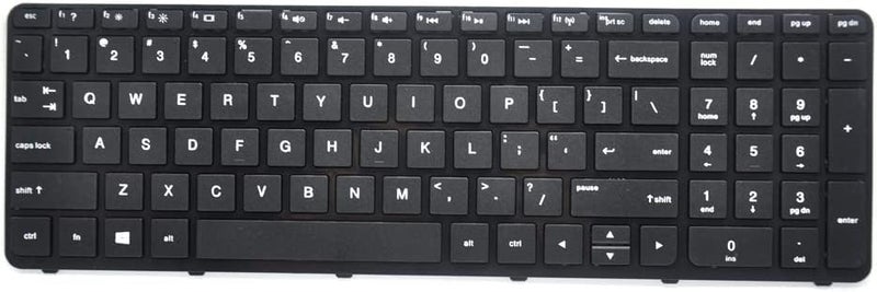 Wistar لوحة مفاتيح لابتوب HP Pavilion 15 15-E 15-G 15-N 15-R 15-S (رقمي) مع إطار - Image 1