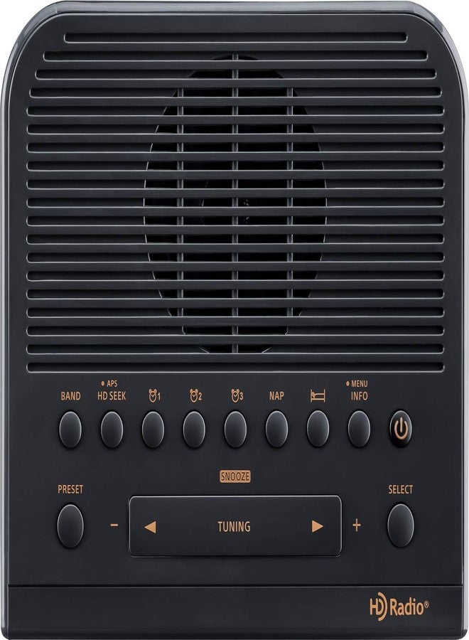 سانجين راديو ساعة Sangean SG-114 AM/FM عالي الدقة مع شحن USB (أسود) - Image 4