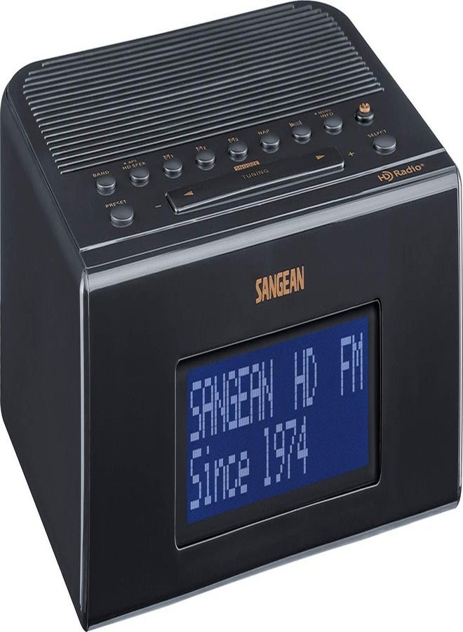 سانجين راديو ساعة Sangean SG-114 AM/FM عالي الدقة مع شحن USB (أسود) - Image 2