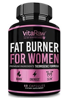 VitaRaw Fat Burner for Women 60 Capsules  - Image 1