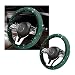 Kewucn Bling Steering Wheel Cover Crystal Diamond Steering Wheel Protector for Women Girls 1415 Inch Sparkling Rhinestone Decor Accessories Universal Fit for Most Cars SUVs Vans Green - Image 2