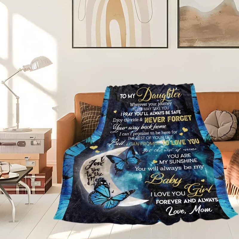 WSYEAR Christmas Daughter Gifts from Mom-to My Daughter Blanket from mom,Gifts for Daughter from Mom, Birthday Gifts for Daughter Adult, Daughter Birthday Gifts Idea - Image 4