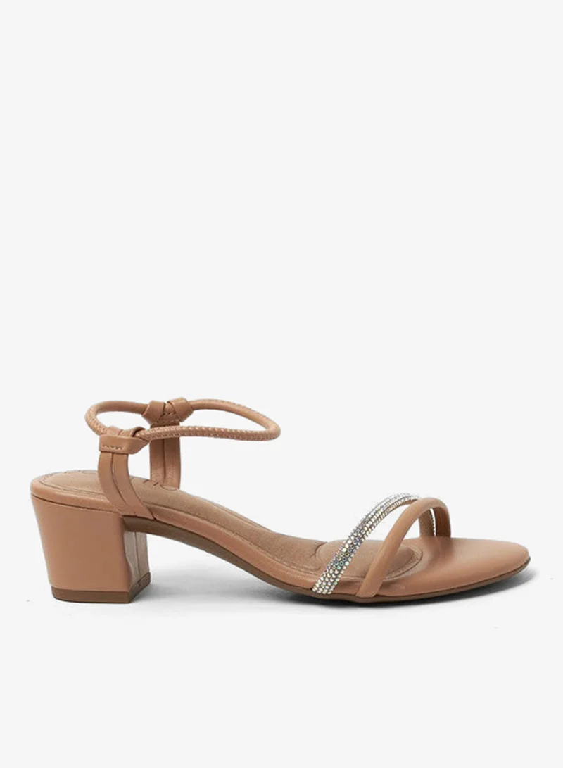 Beira Rio Ladies Low Heel Sandals Nude | Made In Brazil