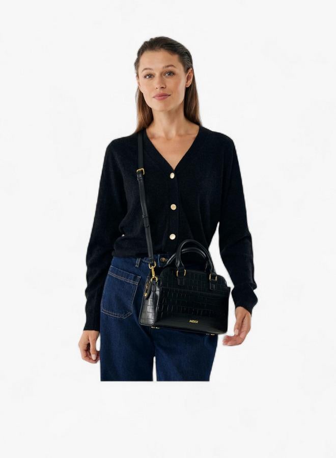 MEXX Textured Tote Bag with Detachable Strap - Image 2