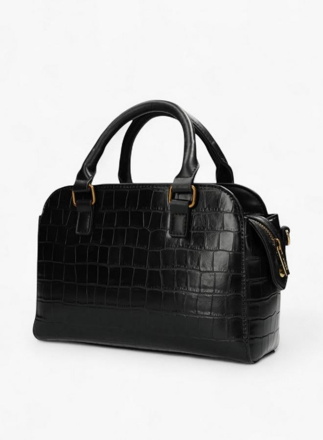 MEXX Textured Tote Bag with Detachable Strap - Image 4