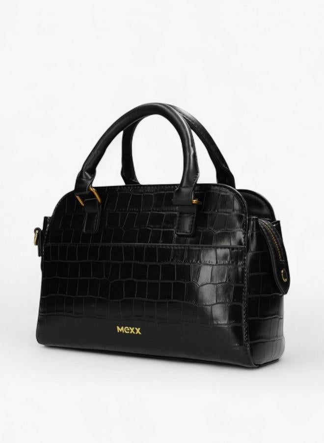 MEXX Textured Tote Bag with Detachable Strap - Image 3