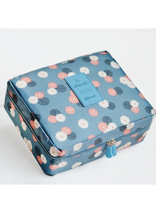 Makeup bag, travel storage box, large portable, waterproof compartment, hand-held makeup bag - Image 1