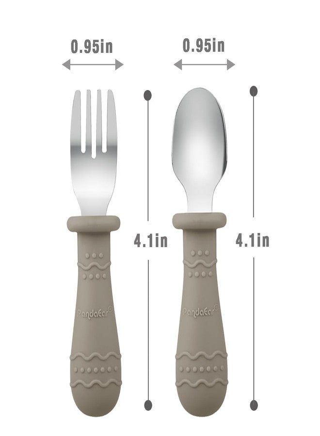 PandaEar 9-Piece Toddler Plates & Utensils Set, 3-Pack Suction Plates with 3 Spoons & 3 Forks, Silicone Baby Feeding Set - Image 4