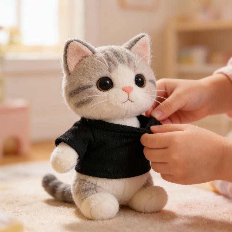 👕 قميص محبوك مريح من القطن للحيوانات المحشوة والدمى القابلة لإعادة الاستخدام - Image 2