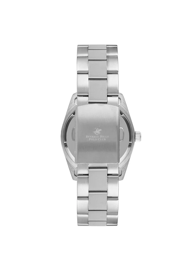 بيفرلي هيلز بولو كلوب Beverly Hills Polo Club Men's 2315 Movement Watch, Analog Display and Metal Strap - BP3373X.380, Silver