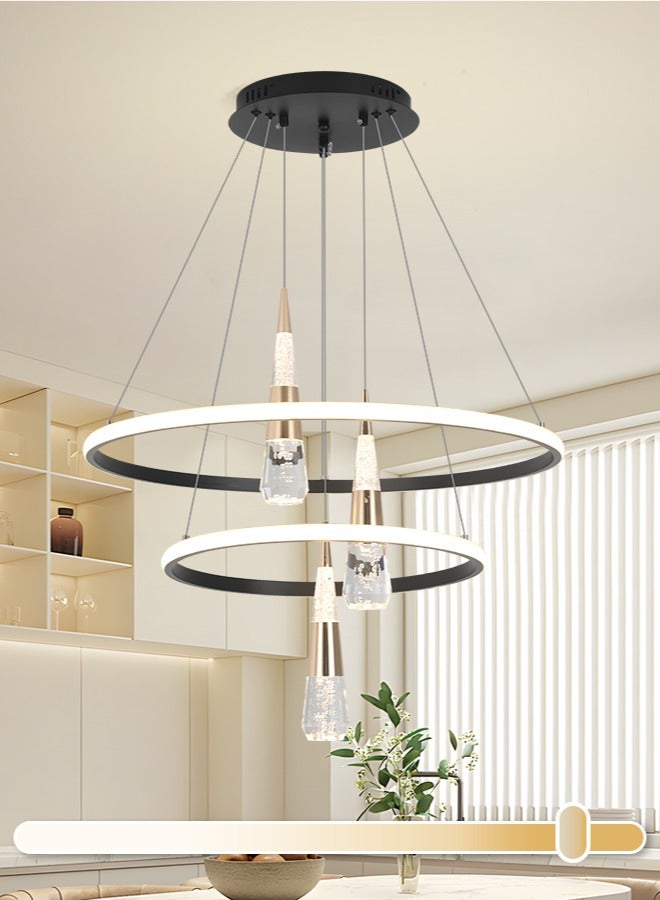 YATAI LIGHTING Modern Pendant Chandelier,3-Corn -Shape Light Vintage Chandeliers Hanging Dimmable Pendant Lighting Fixtures,76W Adjustable Height Chandelier for Dining Table Island and Restaurant,3000K-6000K - Image 1