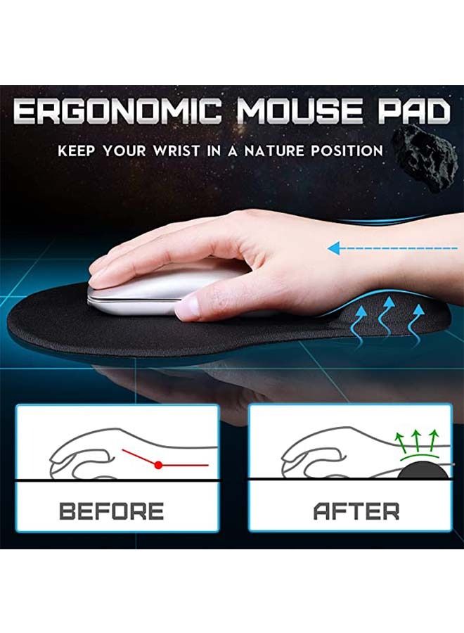 Comfortable Mouse Pad with Wrist Rest Support 23X18X2centimeter  - Image 3