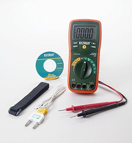 Extech by FLIR EX430A 11-Function True RMS Digital Multimeter with Type K Thermometer, Autoranging, CAT III Safety Rated - Image 2