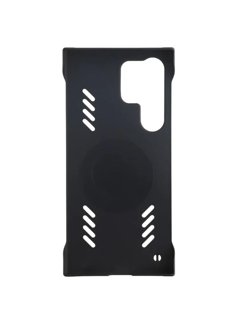 ICARLUS For Samsung Galaxy S25 Ultra Case Hard PC Frameless Heat Dissipation Phone Cover - Black - Image 2