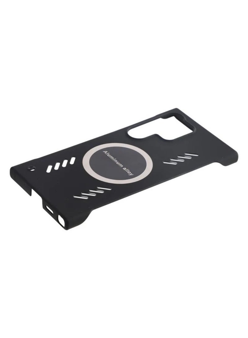 ICARLUS For Samsung Galaxy S25 Ultra Case Hard PC Frameless Heat Dissipation Phone Cover - Black - Image 4