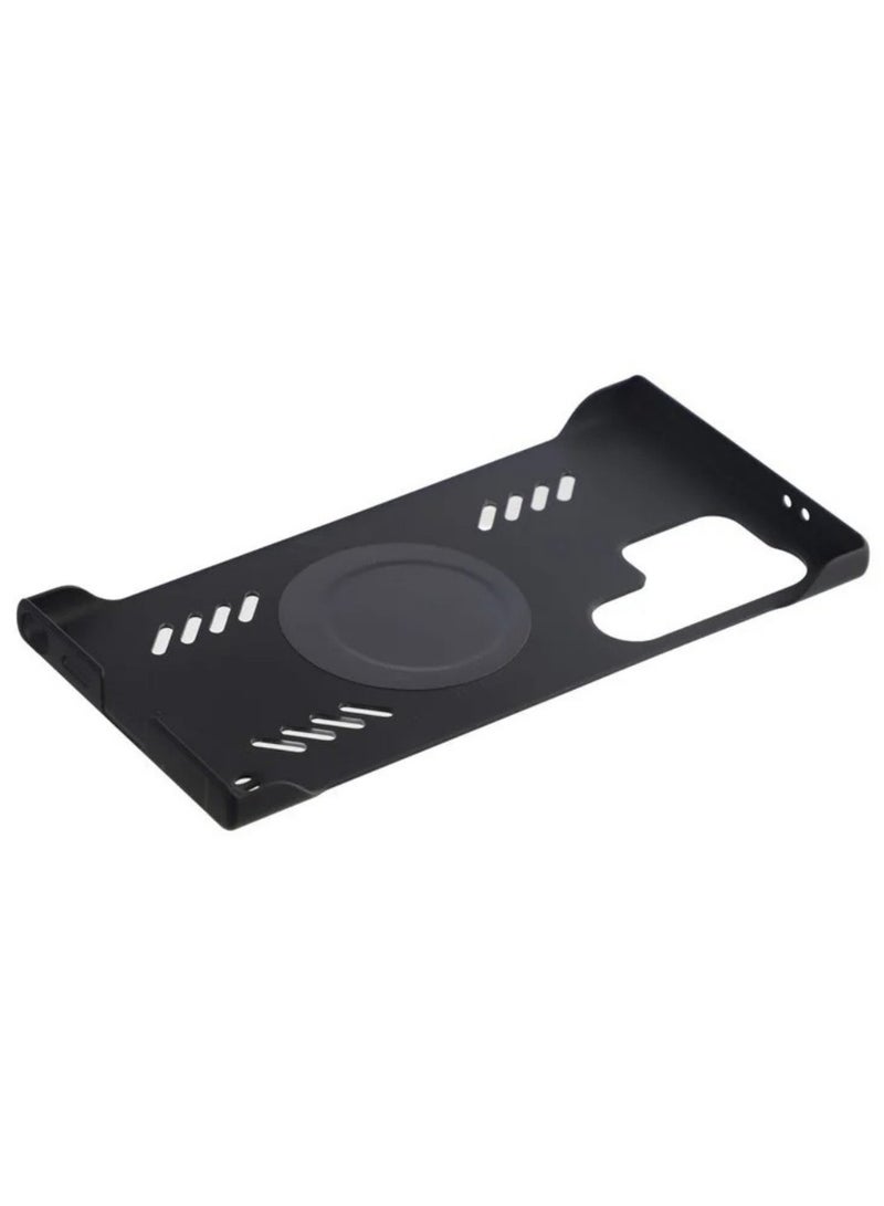 ICARLUS For Samsung Galaxy S25 Ultra Case Hard PC Frameless Heat Dissipation Phone Cover - Black - Image 5
