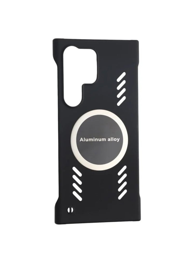 ICARLUS For Samsung Galaxy S25 Ultra Case Hard PC Frameless Heat Dissipation Phone Cover - Black - Image 3