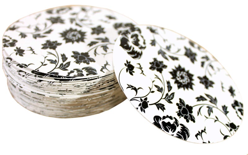 esplanade Disposable Printed Paper Coasters (Set of 100) - Use and Throw Reversible Paper Coasters-Perfect for Bar, Hotel, Restaurant Purpose & Parties. - Image 2