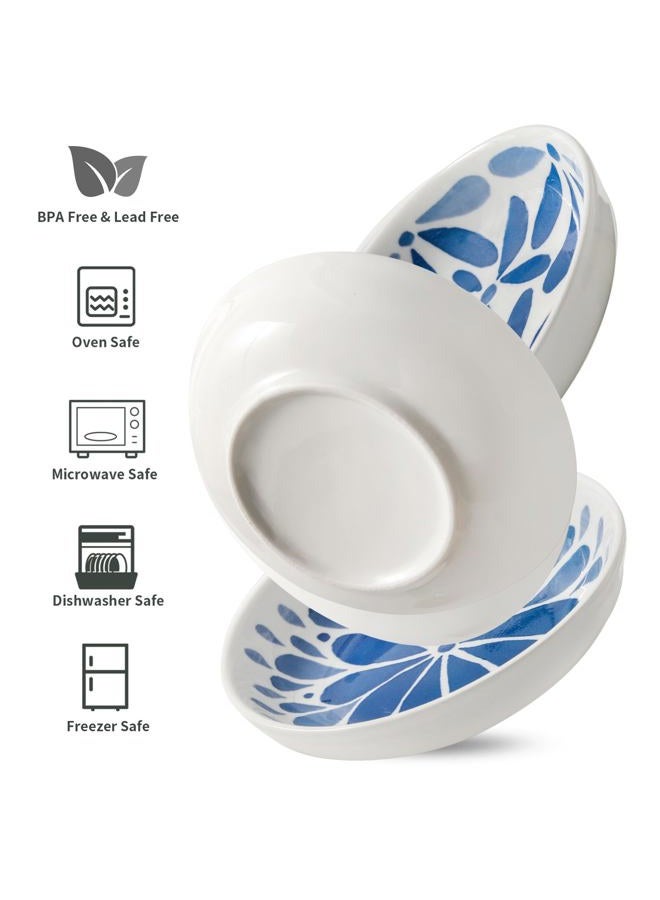 Howise 3 Ceramic Cat Bowls,5.5 inch Wide Shallow Cat Food Bowl for Relief Whisker Fatigue - Image 3